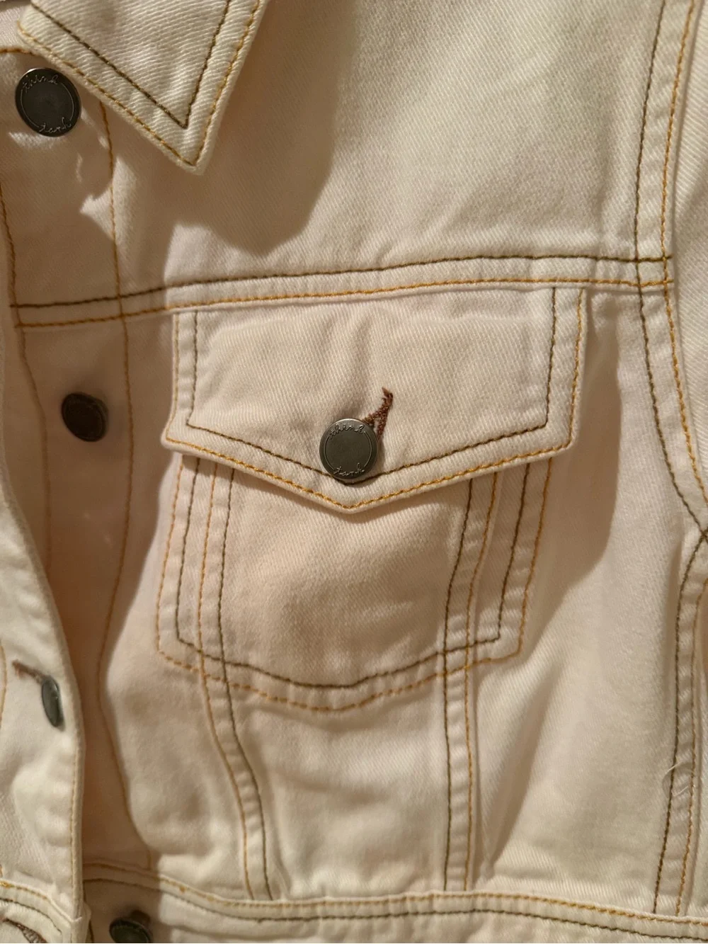 Light Pink Cropped Jean Jacket for Kids by Think Tank